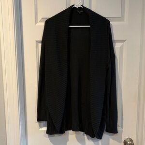 Cozy Open-Front Dark Green Women's Sweater Cardigan